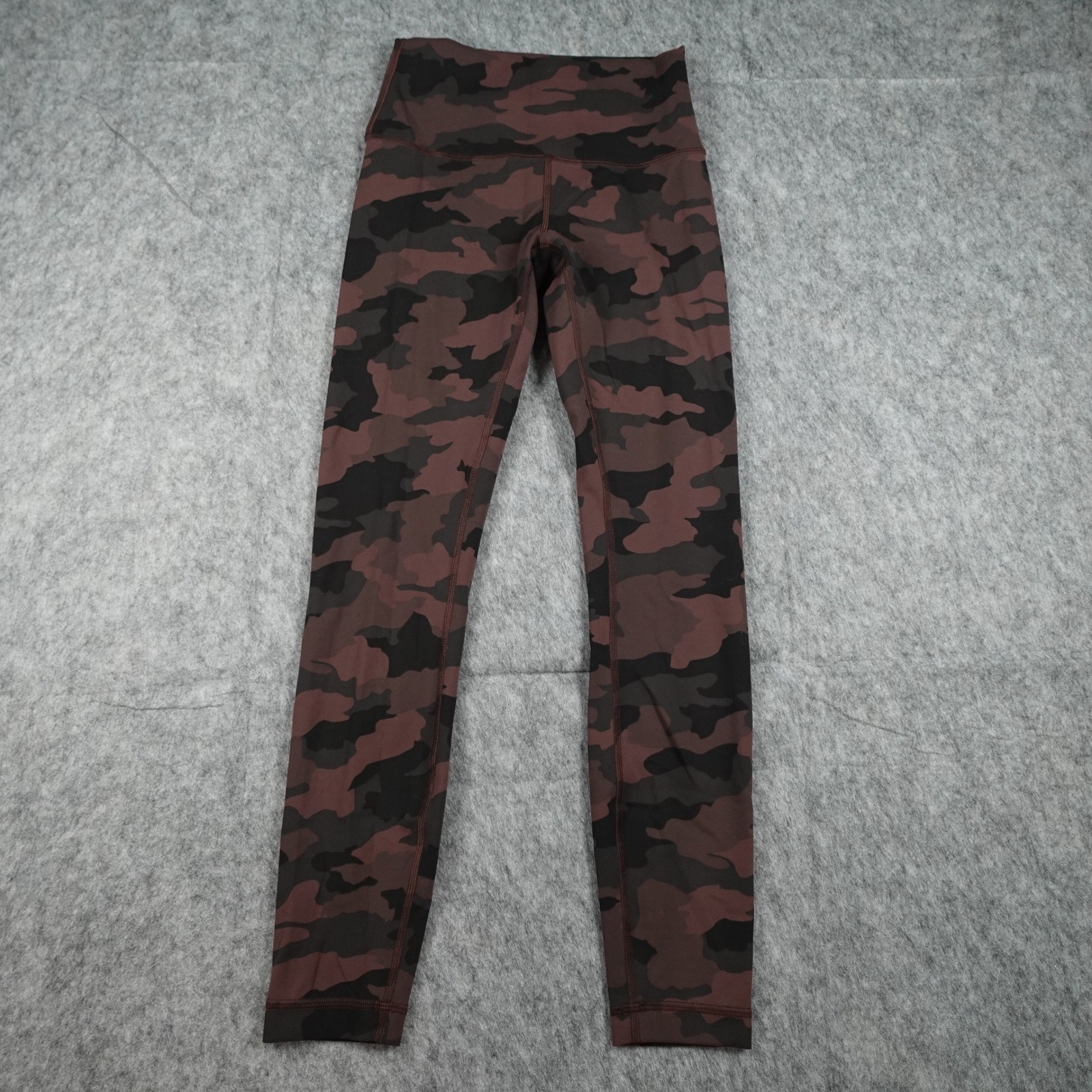 Lululemon Leggings Womens 4 Brown Camo Wunder Train High Rise 25" Yoga Run